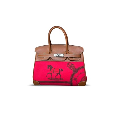 HERMÈS MASTER BIRKIN 30 LIMITED EDITION TOILE (30*22*16cm)